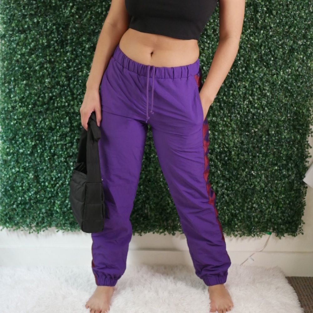 Sami Ryan Purple Rose Track Pants